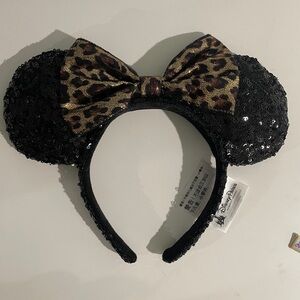 Disney Black Sequin Mouse Ears Headband